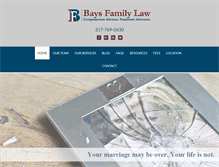 Tablet Screenshot of baysfamilylaw.com